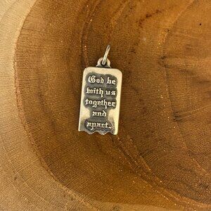 RETIRED James Avery Mizpah Charm, Sterling Silver